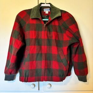Pendleton Men's Red and Green Checkered Jacket